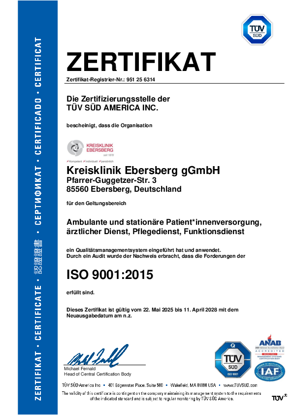 ISO-Zertifikat 2025 ISO-Zertifikat 2025
