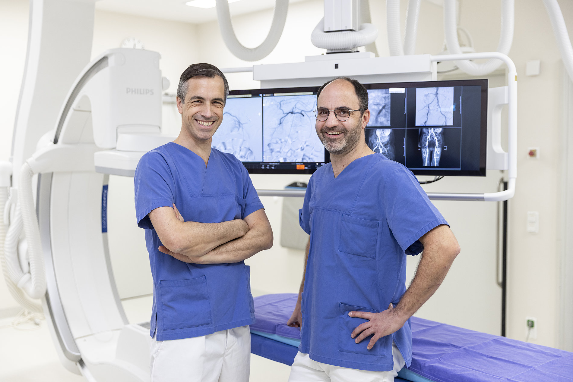 Die Chefärzte Dr. Heiko Wendorff (links) und Dr. Marco Heinz informieren über Aortenerkrankungen. Die Chefärzte Dr. Heiko Wendorff (links) und Dr. Marco Heinz informieren über Aortenerkrankungen.